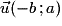 \vec{u}(-b\,;a)