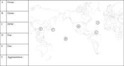 Localisation de lieux sur une carte - illustration 1