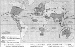 Quels sont les principaux flux migratoires aujourd'hui dans le monde et quelles sont leurs conséquences ? - illustration 1
