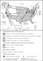L'organisation spatiale du territoire des États-Unis