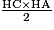 \mathrm{\frac{HC \times HA}{2}}