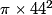 \pi \times 44^{2}