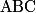 {\mathrm{ABC}}