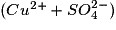 (Cu^{2+} + SO_{4}^{2-})