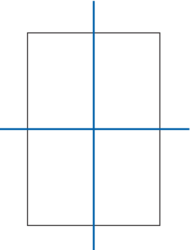 éléments de symétrie du rectangle - illustration 1