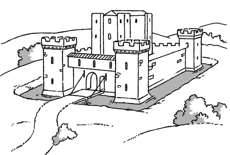 Coloriage D Un Chateau Fort