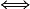 \Longleftrightarrow