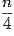 \frac{n}{4}
