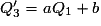 Q_3 ' = aQ_1 + b