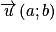 \overrightarrow{u}\left ( a;b \right )