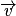 \overrightarrow{v}