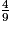 \frac{4}{9}