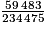 \frac{59\,483}{234\,475}