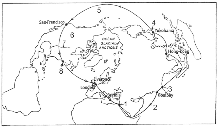 Feuille De Route De Phileas Fogg