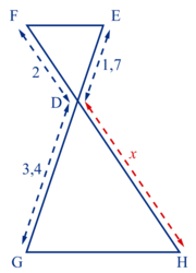 Calculer une longueur au moyen du théorème de Thalès - illustration 1