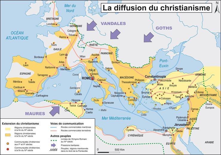 Image 6hdc03i01 La Diffusion Du Christianisme Réviser Une Notion Histoire 6e 5948