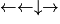 \leftarrow \leftarrow \downarrow \rightarrow