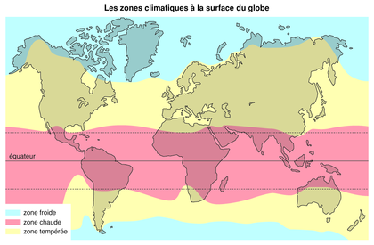 Les zones climatiques à la surface du globe - illustration 1