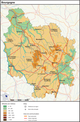 La Bourgogne (fond de carte complété) - illustration 1