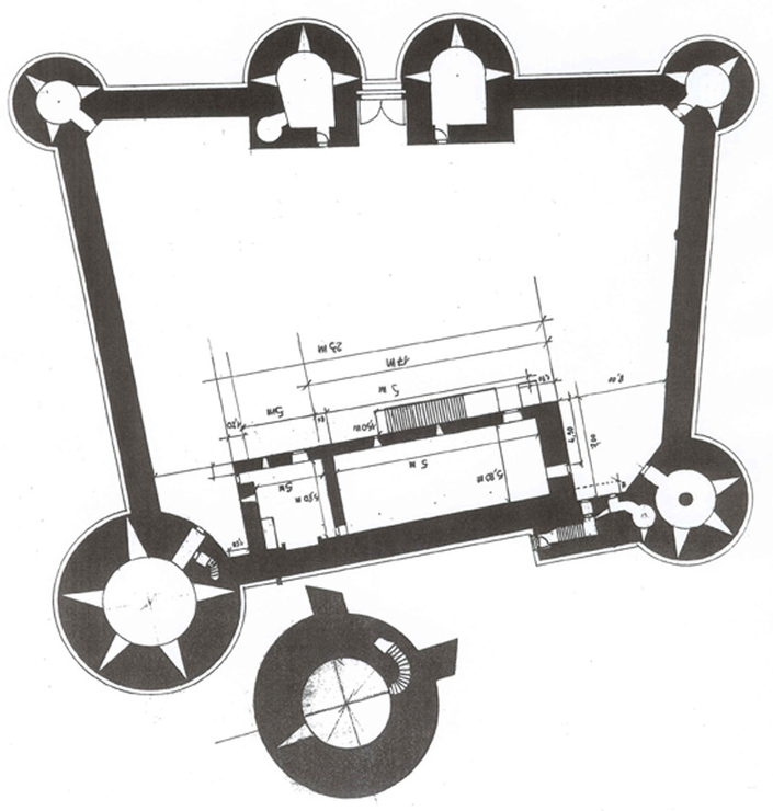Plan du château de Guédelon