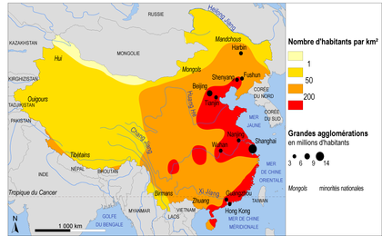 La répartition de la population en Chine - illustration 1