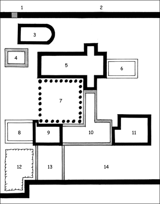 Plan simplifié de l'abbaye de Citeaux - illustration 1
