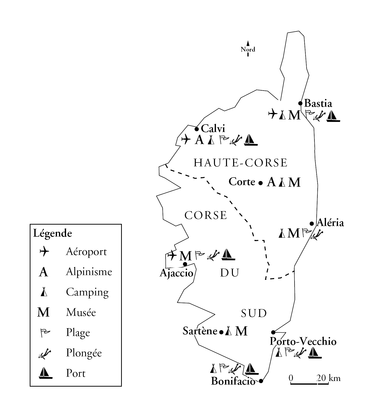 Carte touristique de la Corse - illustration 1