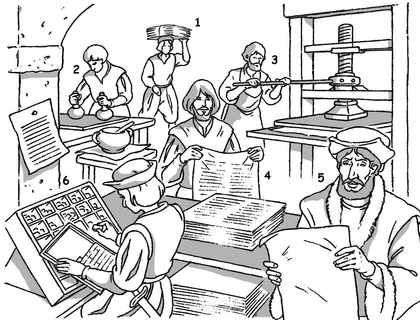 Un atelier d'imprimerie à la Renaissance - illustration 1