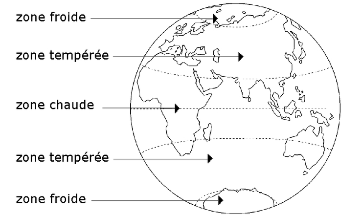 Les Zones Climatiques Dans Le Monde | Insei - Cartinteractive