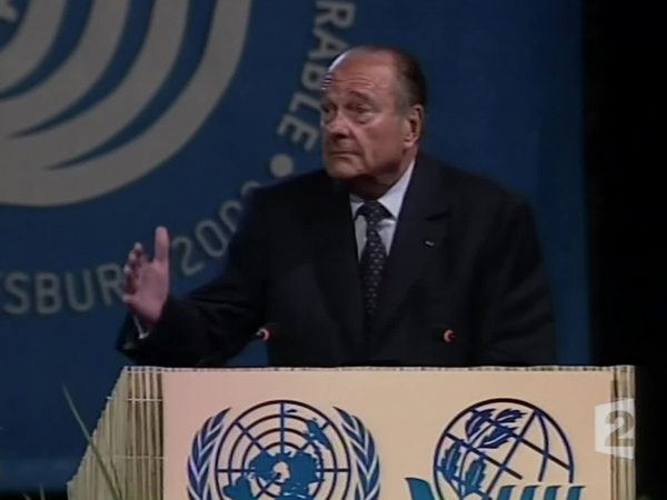 Jacques Chirac, discours au sommet mondial du Développement durable, Johannesburg, le 2 septembre 2002, « Notre maison brûle... et nous regardons ailleurs » - illustration 5