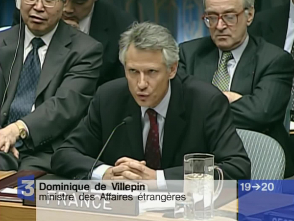 Dominique de Villepin, discours à l'ONU, New York, le 14 février 2003, en opposition à la guerre en Irak - illustration 4
