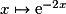 x\mapsto \mathrm{e}^{-2x}