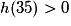 h(35)>0