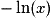 -\ln(x)