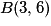 B(3,6)