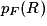 p_F(R)