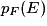 p_F(E)