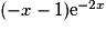 (-x - 1)\mathrm{e}^{-2x}