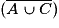 (\overline{A\cup{C}})