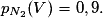 p_{N_{2}}(V)=0,9.