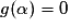 g(\alpha)=0