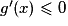 g'(x)\le 0
