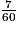\frac{7}{60}
