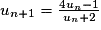 u_{n + 1} = \frac{4u_{n} - 1}{u_{n} + 2}
