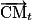 \overrightarrow{\mathrm{CM}}_{t}