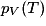 p_{V}(T)
