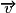 \overrightarrow{v}