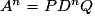 A^n=PD^nQ