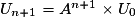 U_{n+1}=A^{n+1}\times U_0