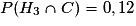 P(H_3 \cap C) = 0,12